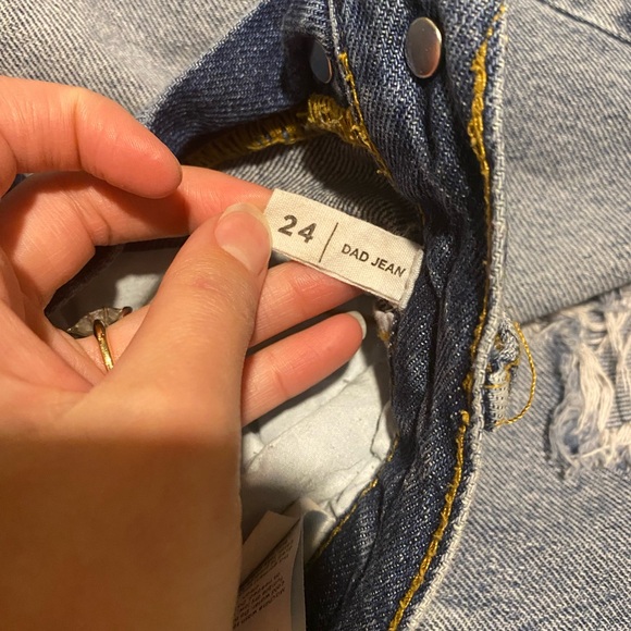 PacSun Eco Medium Distressed Dad Jeans - Women’s Size 24 - Picture 4 of 7
